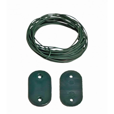 Kit Fixation Vert Pr Brise-Vue Lot De 30 + 4M De Fil