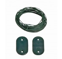 Kit Fixation Vert Pr Brise-Vue Lot De 30 + 4M De Fil