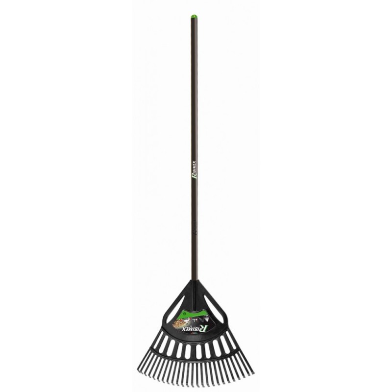 Râteau à Feuilles En Plastique 16 Dents - Largeur 60 Cm, Léger, Compatible Manches En Bois Standard