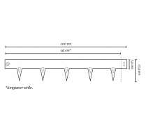 Dimensions bordure Multi-Edge Métal