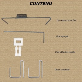 Pack de fixations pour piège chenille processionnaire - sac transparent