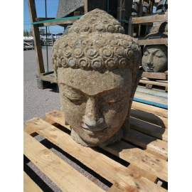 Statue tête bouddha -...