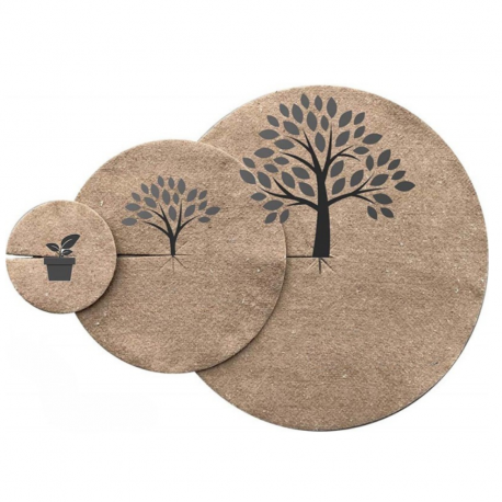 Disques De Paillage Anti-mauvaises Herbes - Lot De 10, Diamètre 27 Cm, Protection Pour Arbres Et Plantes