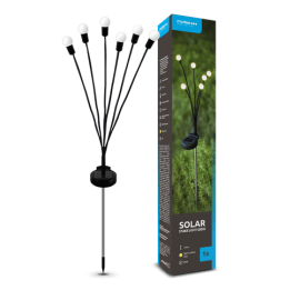 piquet boule LED solaire