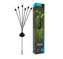 piquet boule LED solaire