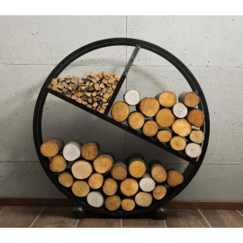 Porte-bûches «DIEGO» 80cm -...