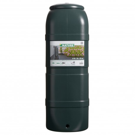 Récupérateur d'eau de pluie mural en polyéthylène vert 100l - Conforama