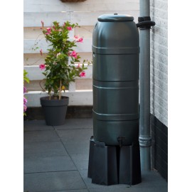 Récupérateur d'eau de pluie noir JULIANA 100 litres - SERRES-ET-ABRIS.