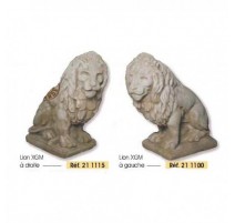 Lion extra grand modèle Regardant A Gauche - Statue