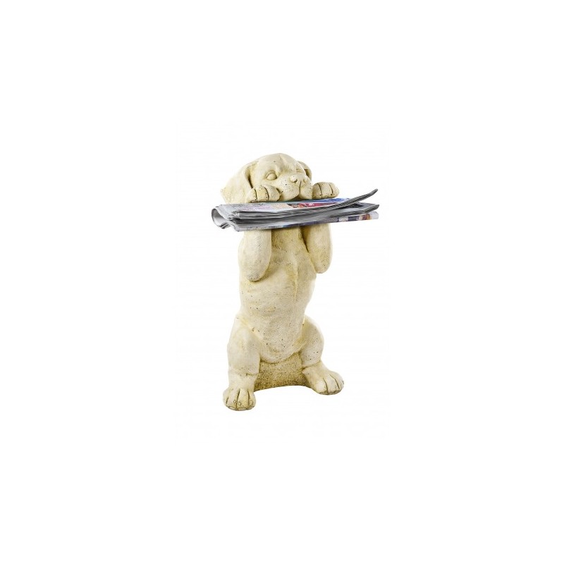 Chien Au Journal - Statue