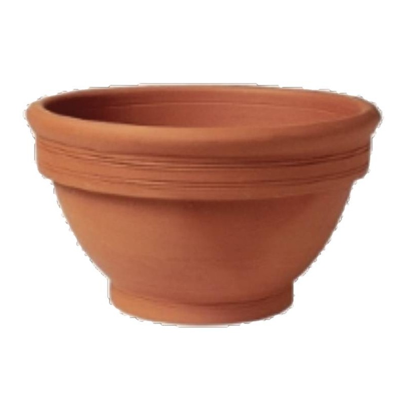 Coupe Campana en terre cuite émaillée Pot & Jardinière - Jardiprotec
