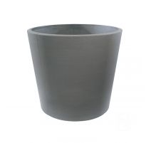 Vase rond tendance en béton pressé