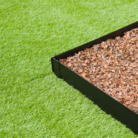 Garmix Bordure De Parterre En Acier Corten 14 Cm 10 M 1,0 Mm