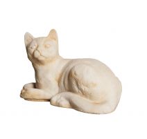 Chat Tabby Couche- Statue