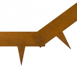 Bordure en métal acier Corten
