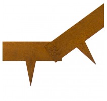 Bordure en métal acier Corten