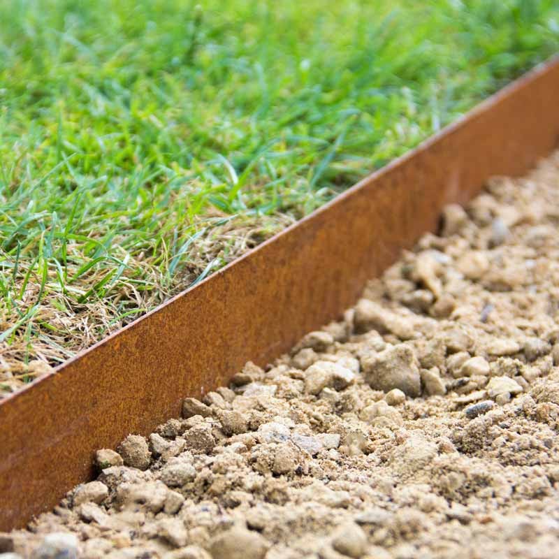 Bordure en métal acier Corten